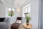 Wohnzimmer - Ferienhaus Krabbenhuus - Top-Hundeurlaub
