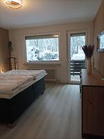 Schlafzimmer - FeWo Kibo am Waldesrand - Top-Hundeurlaub
