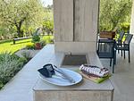 überdachte Terrasse mit Grillmöglichkeit - Olea - Top-Hundeurlaub