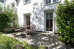 Terrasse - FeWo Boddenkoje: Terrasse - Top-Hundeurlaub