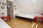 Schlafzimmer - FeWo Seekoje: Balkon - Top-Hundeurlaub