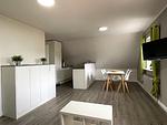 Wohnzimmer - Ferienwohnung Herrenkoog im Reetdachhaus Bongsiel - Top-Hundeurlaub