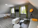 Wohnzimmer - Ferienwohnung Herrenkoog im Reetdachhaus Bongsiel - Top-Hundeurlaub