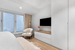 Schlafzimmer - Dünengold Suite Westerland auf Sylt - Top-Hundeurlaub
