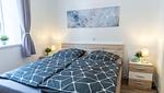 Doppelbett - Ferienwohnung Amrum auf dem Holmhof - Top-Hundeurlaub
