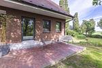 Terrasse mit Blick auf den Garten - Boddenräuber 1 - Top-Hundeurlaub