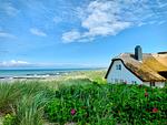 Strandhaus mit Blick auf das Meer - Boddenräuber 2 - Top-Hundeurlaub