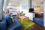 Wohnzimmer - "Strandkorb" in der Villa Medici - Top-Hundeurlaub