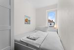 Schlafzimmer - Apartment Joy mit Balkon - Top-Hundeurlaub
