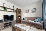 Wohnzimmer - Apartment Joy mit Balkon - Top-Hundeurlaub