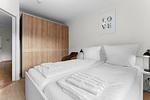 Schlafzimmer - Apartment Joy mit Balkon - Top-Hundeurlaub