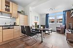 Wohnzimmer - Apartment Hope mit Balkon - Top-Hundeurlaub