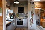 Küche / Küchenzeile - Blockhaus Vogelrast - Top-Hundeurlaub