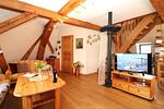 Wohnzimmer - Brunshauptener Mühle Fewo 6 - Top-Hundeurlaub