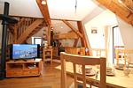 Wohnzimmer - Brunshauptener Mühle Fewo 6 - Top-Hundeurlaub