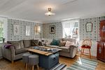 Wohnzimmer im Hus Stabyvägen in Högsby, Småland mit traditionellem Charme - Hus Stabyvägen - Top-Hundeurlaub