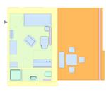 Grundriss - Apartment Anton - Top-Hundeurlaub