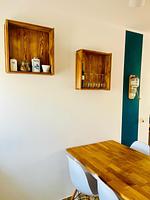 Wohnzimmer - Ferienwohung "Möwennest mit Meerblick" Dahme - Top-Hundeurlaub