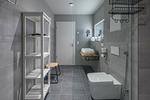 Ferienwohnung Heimathafen Klink - modernes Badezimmer mit offener Dusche - Heimathafen - Top-Hundeurlaub