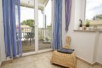 Wohnzimmer - FeWo7: Balkon, Meerblick - Top-Hundeurlaub
