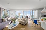 Wohnzimmer - Ferienwohnung Sundowner Olpenitz - Top-Hundeurlaub