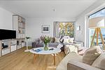 Wohnzimmer - Ferienwohnung Sundowner Olpenitz - Top-Hundeurlaub