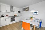 Küche / Küchenzeile - Ferienwohnung Sundowner Olpenitz - Top-Hundeurlaub