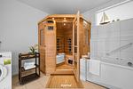 Badezimmer - Ferienwohnung Sundowner Olpenitz - Top-Hundeurlaub