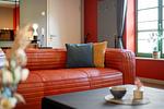 Ferienwohnung Schwalbenblick Klink mit bequemen Sofa - Schwalbenblick - Top-Hundeurlaub