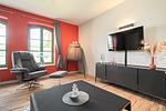 Ferienwohnung Schwalbenblick Klink offenes Wohnzimmer - Schwalbenblick - Top-Hundeurlaub