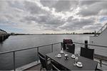 Terrasse - Ferienhaus Hausboot Olpenitz - Top-Hundeurlaub