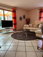 Wohnzimmer - Haus Eiderseeschwalbe App IV SPO - Top-Hundeurlaub