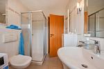 Badezimmer - Ferienwohnung Anker nur 350 m zum Strand mit Balkon - Top-Hundeurlaub