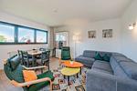 Wohnzimmer - Ferienwohnung Anker nur 350 m zum Strand mit Balkon - Top-Hundeurlaub