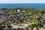 Vogelperspektive - Ferienwohnung Anker nur 350 m zum Strand mit Balkon - Top-Hundeurlaub