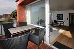 Balkon mit Blick zum Meer - Sandwall 60, Whg. 32, Huus in Lee - Top-Hundeurlaub