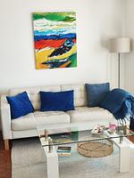 Wohnzimmer - Eckwohnung C06 - Top-Hundeurlaub