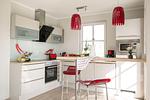 Küche / Küchenzeile - Ferienhaus Seeschwalbe 55 - Top-Hundeurlaub