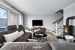 Wohnzimmer - Ferienhaus Momme II Büsum - Top-Hundeurlaub