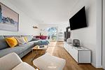 Wohnzimmer - Ferienwohnung Katharina Olpenitz - Top-Hundeurlaub