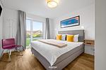 Schlafzimmer - Ferienwohnung Katharina Olpenitz - Top-Hundeurlaub