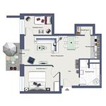 Grundriss Erdgeschoss - Wohnung 04 - Top-Hundeurlaub