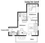 2-Raum-Wohnung Lueg ins Land - Top-Hundeurlaub