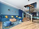Wohnzimmer - Ferienwohnung mit 2 Schlafzimmern und Terrasse (S22) - Top-Hundeurlaub