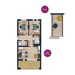 Grundriss - Pidder Lyng Apartment 11 - Top-Hundeurlaub