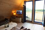 Wohnzimmer - Bootshaus 600 - Top-Hundeurlaub
