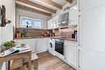 Küche / Küchenzeile - Strandlodge - Top-Hundeurlaub