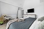 Schlafzimmer - Ferienhaus Treibholz Fehmarn - Top-Hundeurlaub