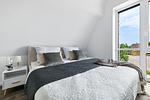 Schlafzimmer - Ferienhaus Treibholz Fehmarn - Top-Hundeurlaub