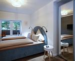 Schlafzimmer - Ferienwohnung Dünenloft - Top-Hundeurlaub